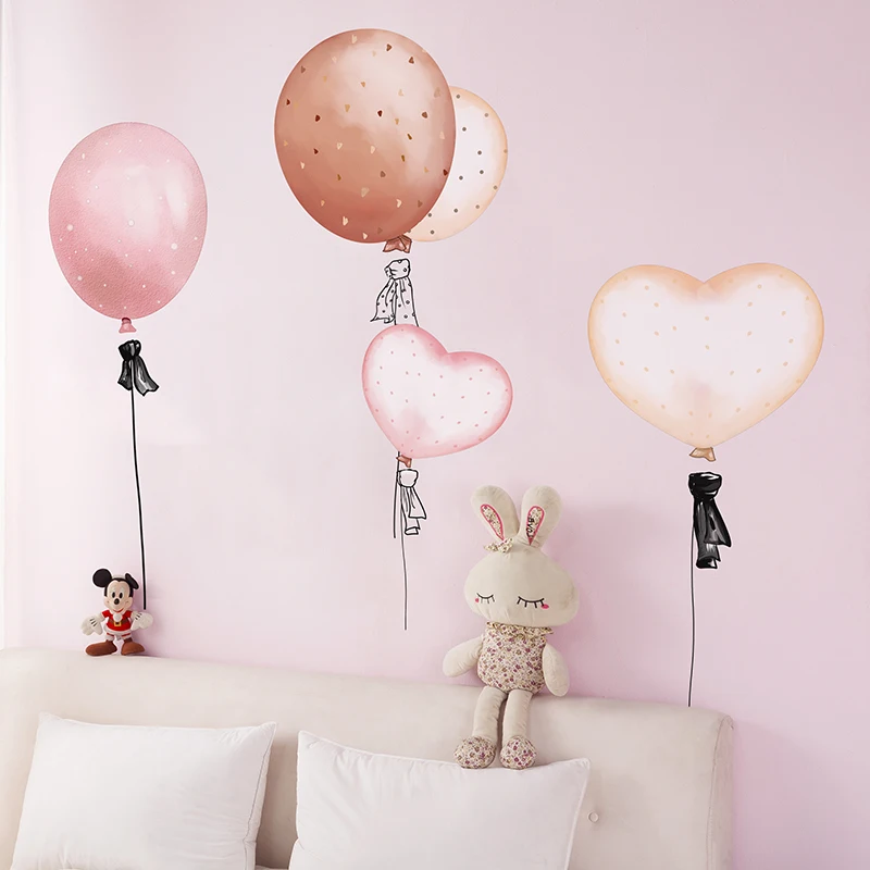 

Balloons Wall Stickers Vinyl DIY Cartoon Kids Rooms Wall Decals for Baby Bedroom Children Nursery Home Decoration Accessories