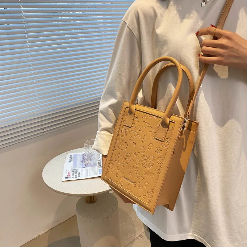 Брендовая дизайнерская женская сумочка из искусственной кожи ретро простая