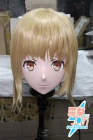 rg9176customize full head femalegirl resin japanese animegao cartoon character crossdress cosplay kigurumi doll mask