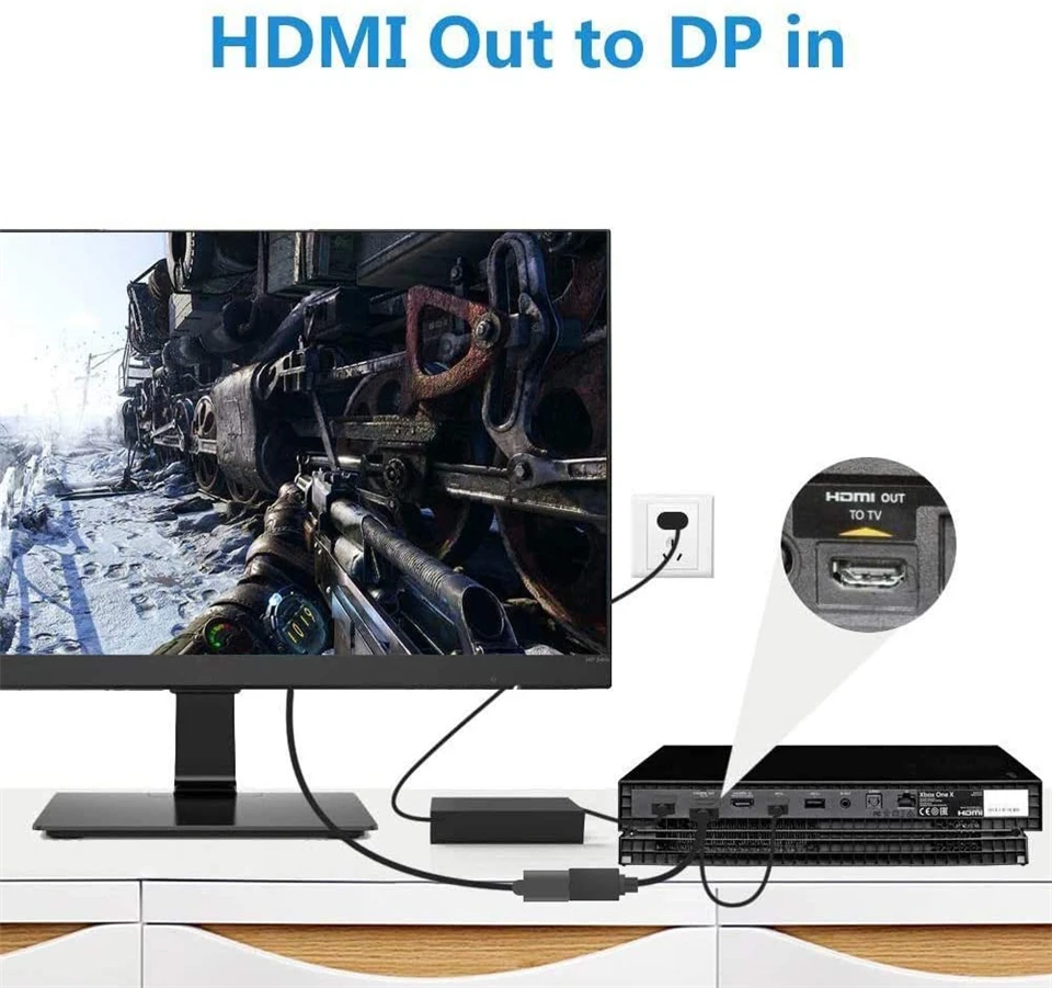 Кабель-адаптер HDMI к Displayport 2021 1080P 120 Гц 4K 60 преобразователь К DP папа 2 0 мама 1 4 шт. |