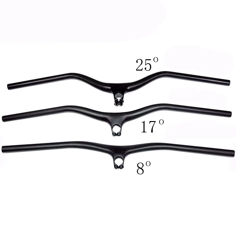 Горный велосипед 3K полностью из углеродного волокна интегрированный руль для