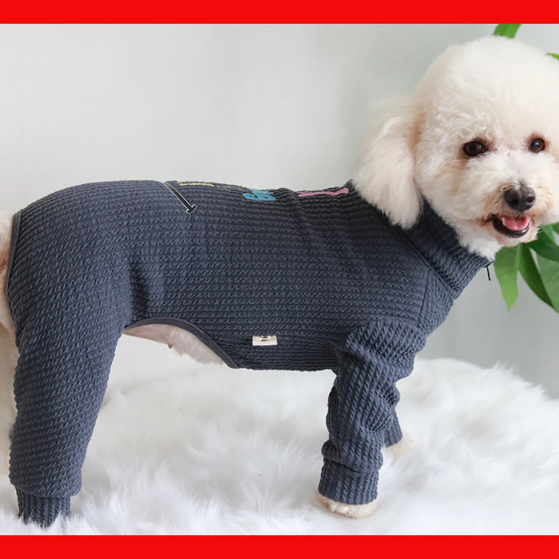 

Pet Dog Jumpsuit Puppy Clothes Soft Elasticity Sweater Fabric Overalls For Small Dogs Pajamas Long Sleeve Sweatshirt Chihuahua