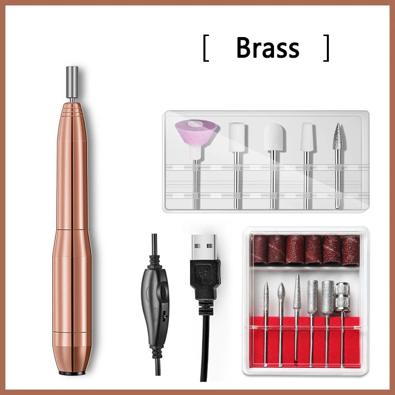 

20000RPM Electric Nail Drill Machine Manicure Machine Pedicure Professional Nail Art Salon Strong Nail Polishing Drill Tool Set