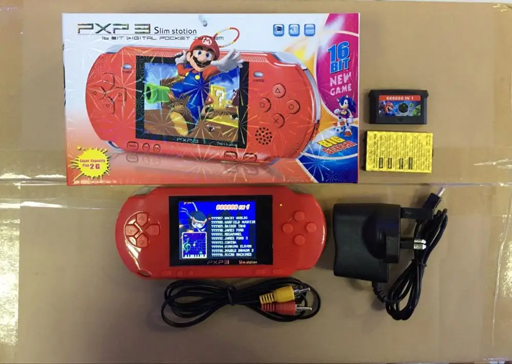 Портативная игровая консоль PXP3 16 битная портативная детская для PVP PSP