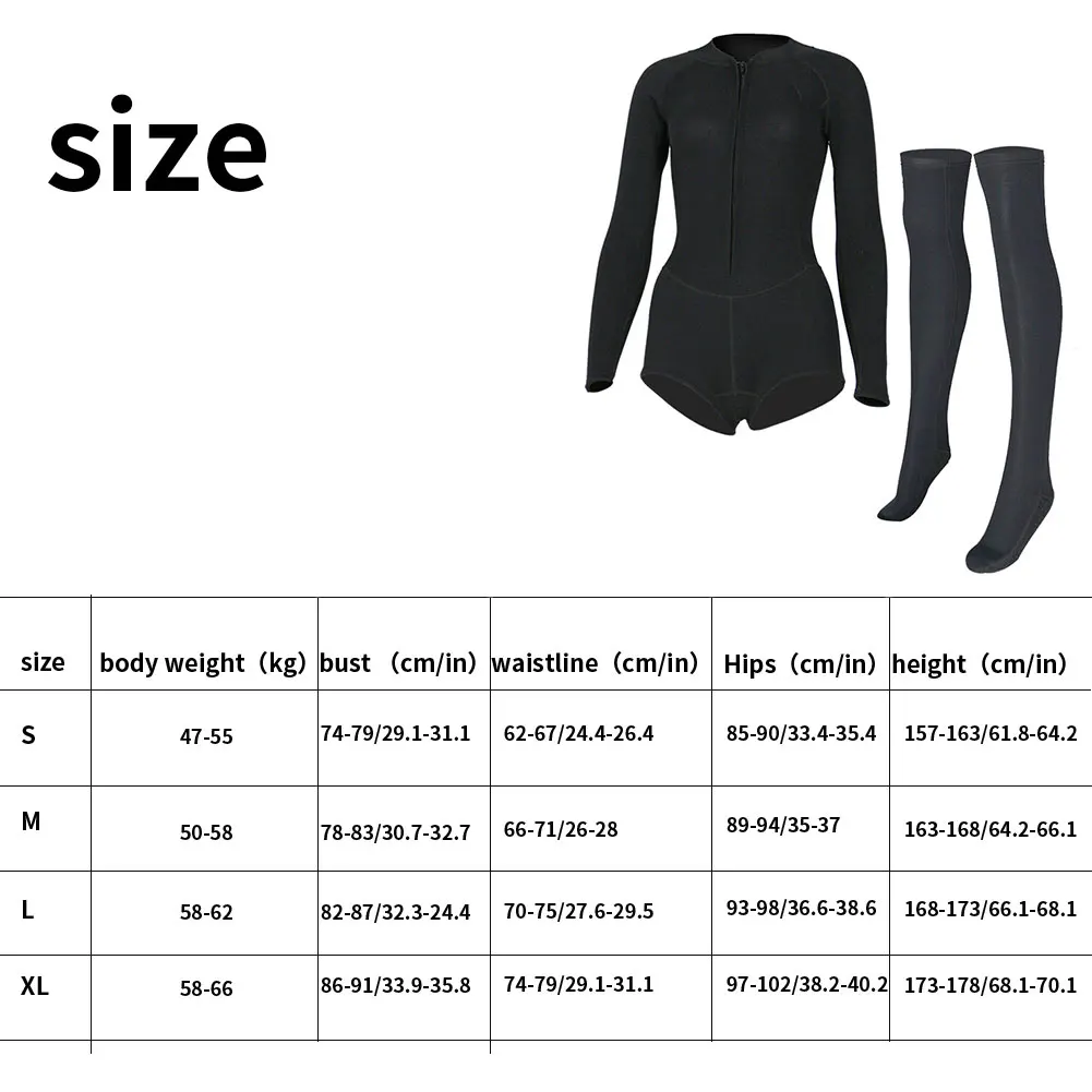 

Women Wetsuit Conjoined Summer Swimsuit Shortie Wetsuit Quick-Drying With Long Tube Diving Socks For Adult Wetsuit Women