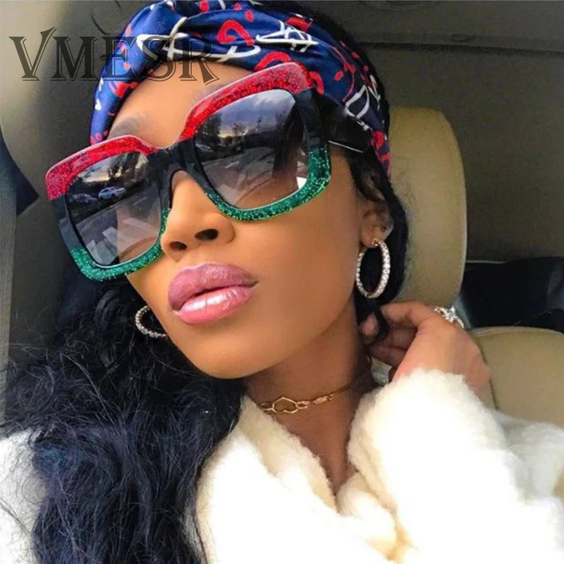 VMESR 2020 новые модные квадратные женские солнцезащитные очки Классический