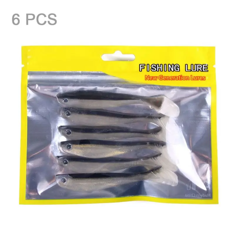 

6pcs Fishing Lures 10cm-5.3g Jointed Soft Artificial Bait For Fishing Tackle Lure Lure Soft Lure Two-color Soft Lure