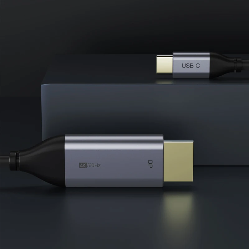 Кабель CABLETIME с USB C на DisplayPort 4K 60 Гц 3 1 Type Thunderbolt DP адаптер UHD внешнее видео C031|Кабели