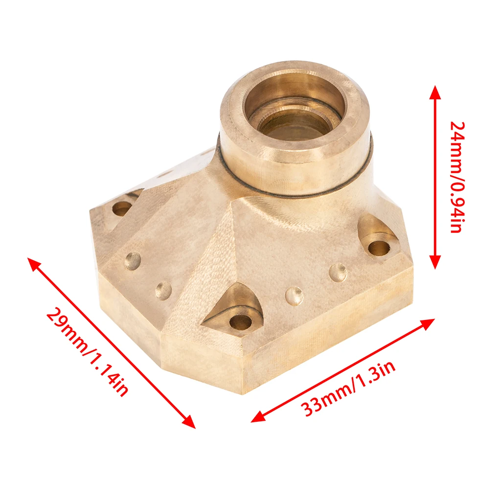 

Solid Brass Counterweight Diff Cover Fit for Axial 1/10 RC Car Model Parts