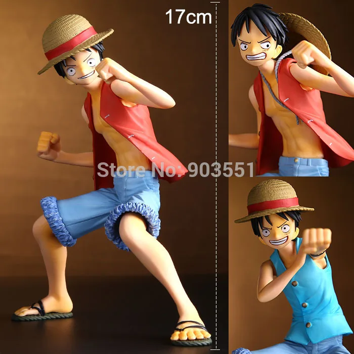 Акция! Аниме One Piece Monkey.D.Luffy 2FACE и 2 цвета одежды ПВХ фигурка модели 17 см игрушки