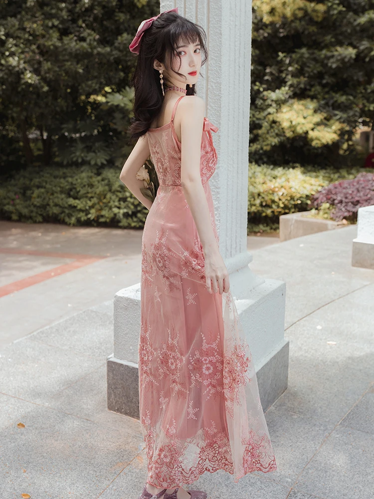 

Make condole fairy dress dress sleeveless dresses MIDI literary restoring ancient ways