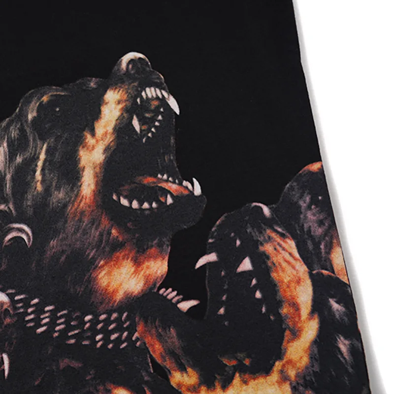 

New High 2021 Novelty Men Fashion Tee Shirts Hound dog 3D Top Hip Hop Skateboard Street Cotton Tee Tank Tops Dog punk #N181