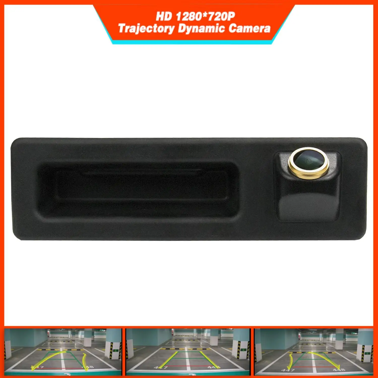 

Trajectory Dynamic Parking Line Camera for BMW X1 F48 X3 X4 X5 F30 F31 F34 F07 F10 F11 F25 F26 , HD 1280*720p Rear view Camera