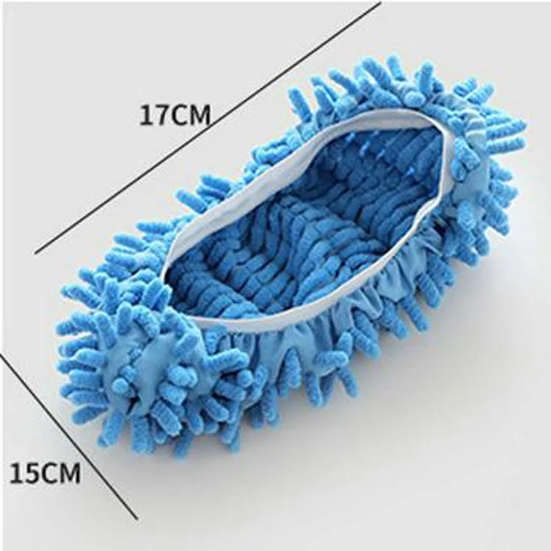 

2pcs Chenille Mopping Shoe Cover Clean Mops Floor Dusting Shoes Cover Floor Household Cleaning Tools Lazy Mopping Shoe Cover