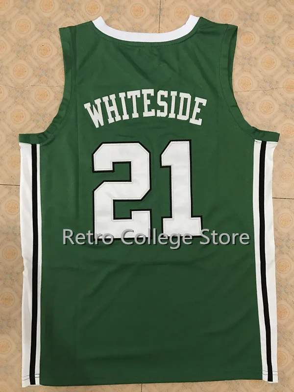 

21 Hassan Whiteside Thundering Herd Basketball Jersey Mens Stitched Custom Any Number Name jerseys