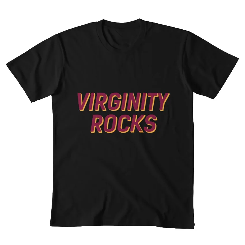 Virgity rocks футболка девственность рок музыка металл хард-рок группа grup band | Мужская