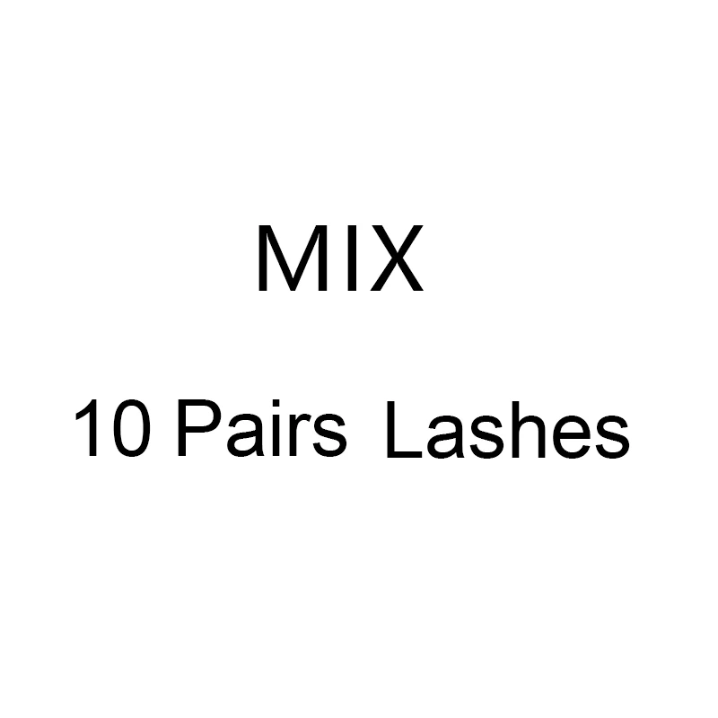 MIX10PCS Mangodot 10 пар SD серия ресницы норковые ресницы Роскошные естественные длинные норковые накладные ресницы крестовые толстые накладные ресницы - Цвет: MIX10PCS