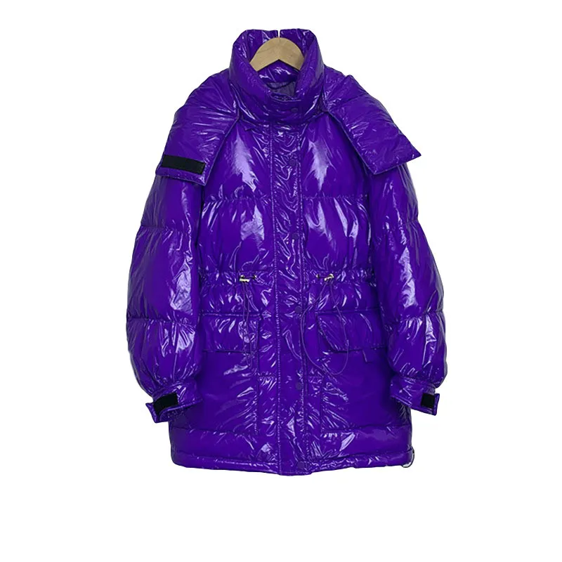 Зимнее пуховое пальто 2021 Женская куртка с капюшоном парка средней длины женская