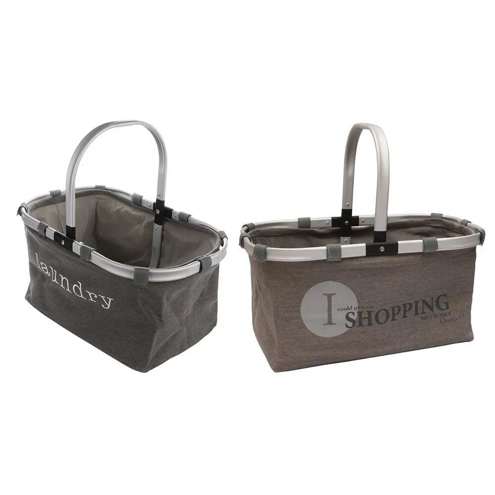 Складная Экологичная корзина для покупок складная сумка с алюминиевой рамой