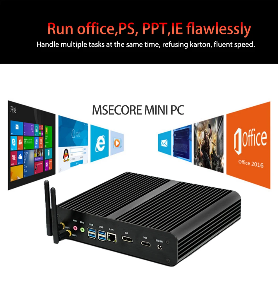 MSECORE 8-го поколения четырехъядерный процессор i5 8250U I7 8550U DDR4 игровой мини-ПК Windows 10 HTPC Настольный компьютер linux intel UHD620 DP HDMI wifi