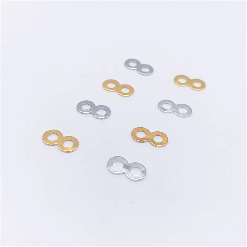 

100pcs 9mm Iron Necklace Connector Findings Craft Metal Iron Gold Silver Color End Connectors Clasps For Diy Jewelry Accessories