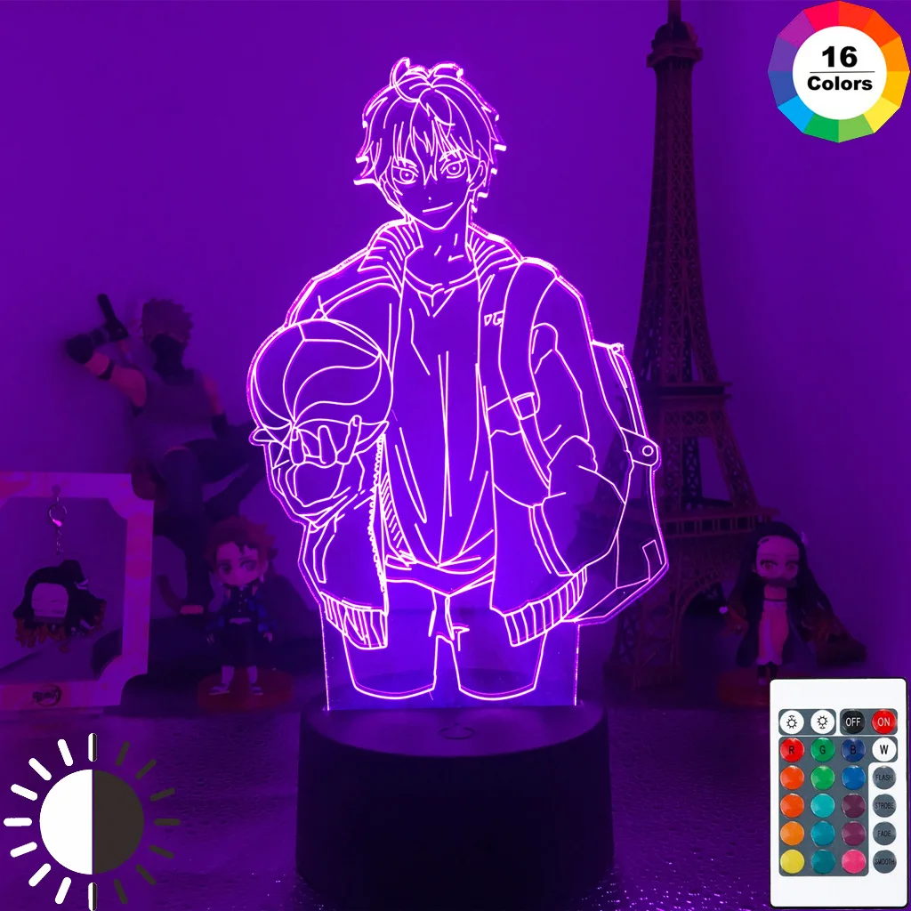 

Haikyuu светодиодный ночсветильник аниме Kozume Kenma лампа для спальни Декор Светильник дети подарок на день рождения Haikyuu Kenma USB светильник