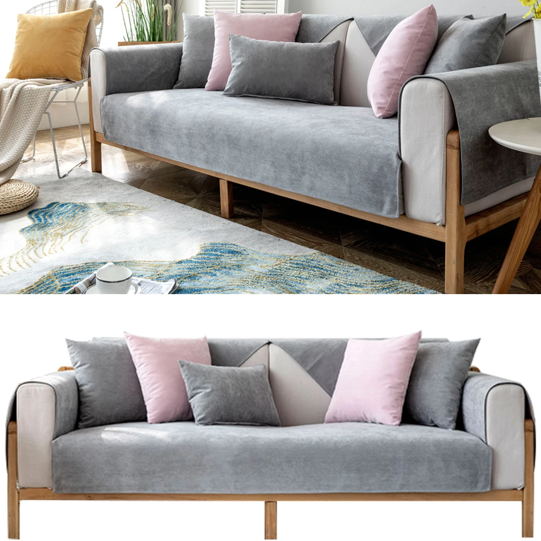 Водонепроницаемый чехол для дивана всесезонный Универсальный нескользящий