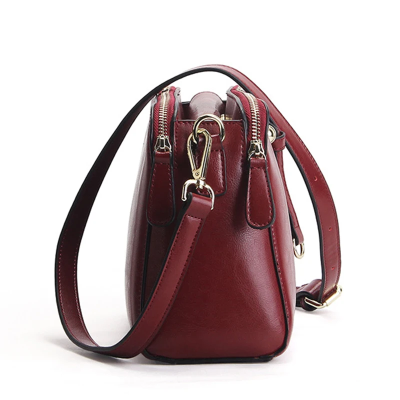 Роскошная сумка на плечо из натуральной кожи с масляным воском женские сумки