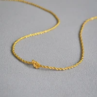 fashion simple love twist gold plated chain necklaces for women temperament geometric chocker necklace female 2020 punk jewelry