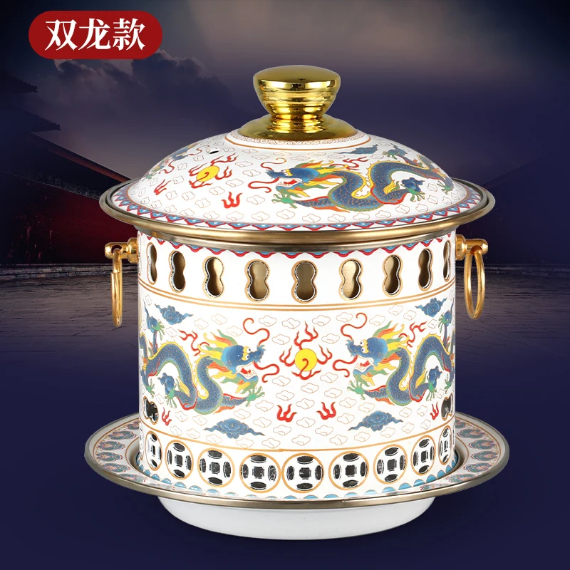 

Jingtai blue copper hot pot pure copper old-fashioned commercial alcohol dry pot one person a pot of household alcohol stove