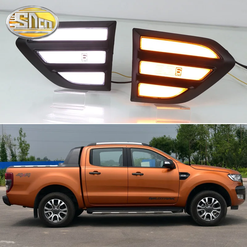 Джаз тигр 2 шт. автомобиля Fender светильник для Ford Ranger T7 T8 2015 2019 Светодиодный дневной