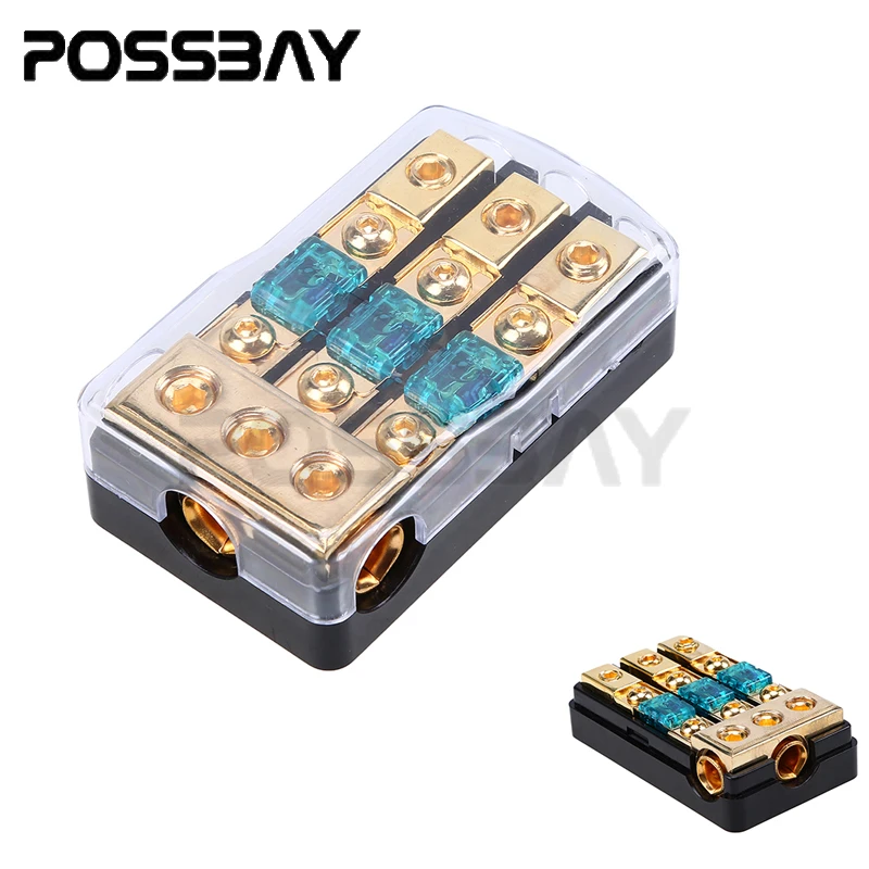 Автомобильный блок предохранителей POSSBAY 1 шт. выход 3 водонепроницаемый и