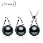 Комплект украшений из серебра 925 пробы с натуральным жемчугом, белое свадебное ожерелье, серьги, свадебный подарок для девочек, белый, розовый