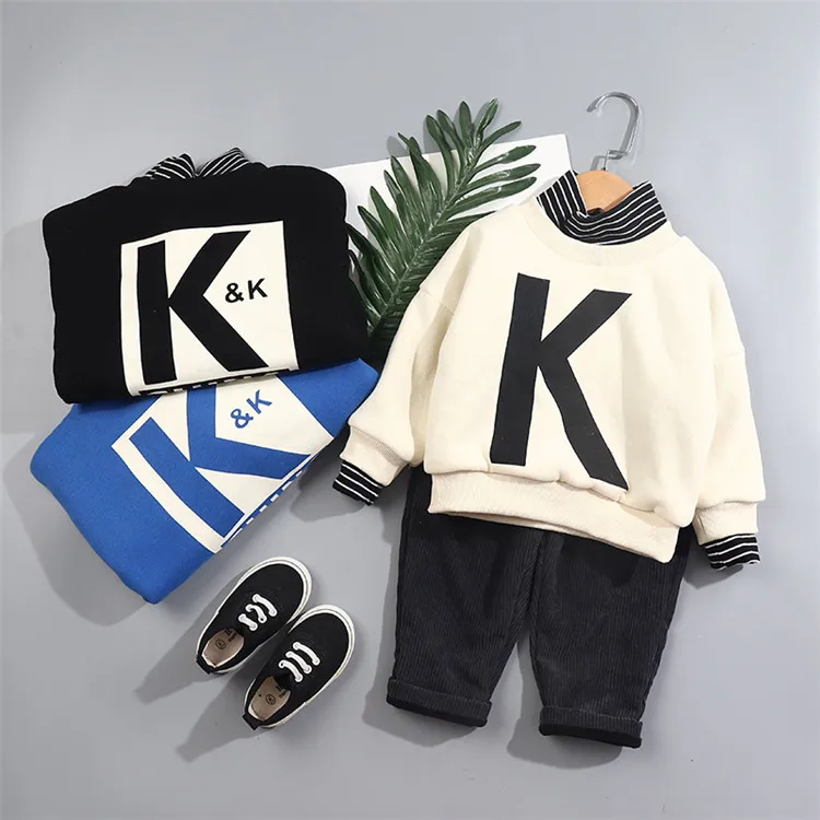 Детский утепленный спортивный костюм детские штаны с капюшоном для мальчиков и