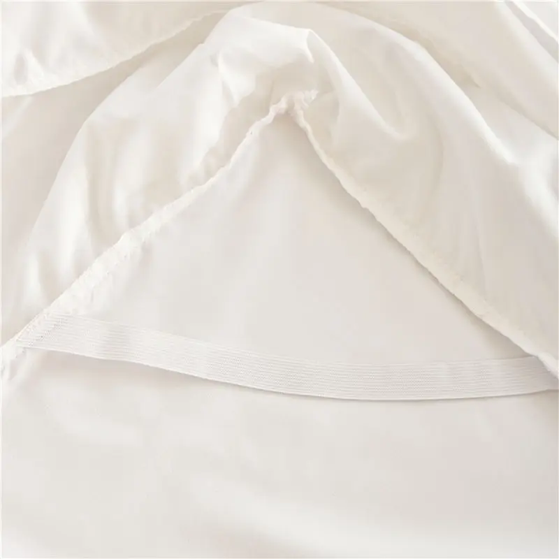 Комплект постельного белья для девочек роскошный белый комплект с