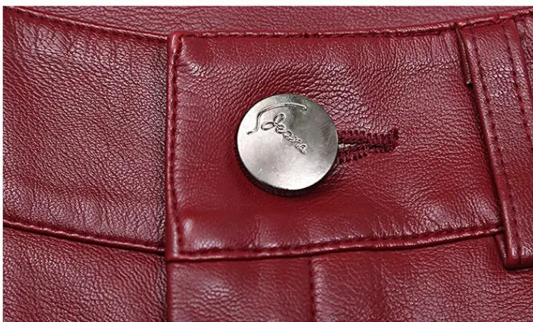 Новые женские сексуальные шорты из искусственной кожи боковые скинни на молнии