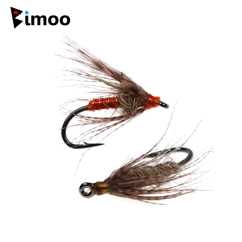 Bimoo 6 шт. #14 мягкие ушные флумф-хаки для отдыха Mayfly паук мухи мокрые окунь искусство