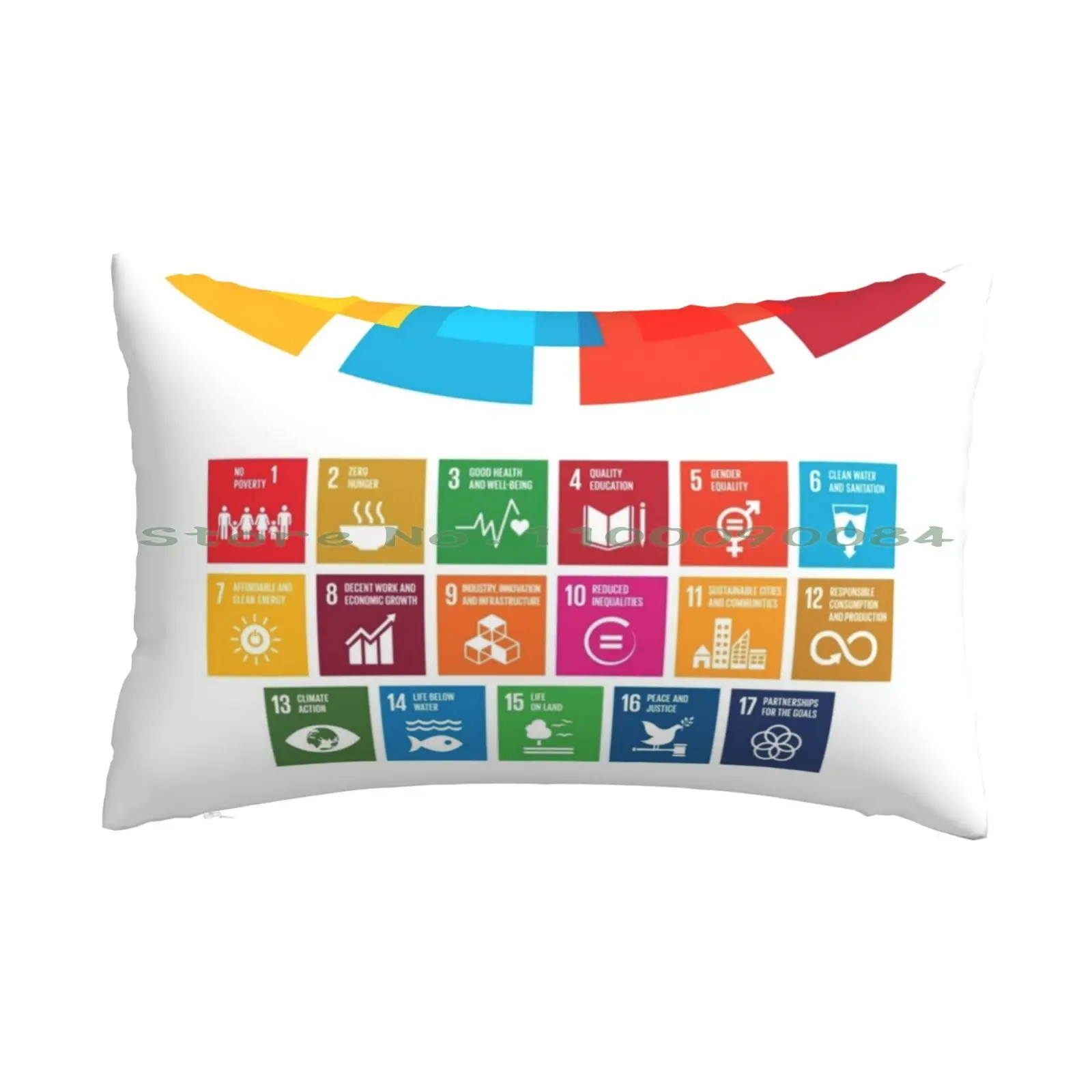 

Un Global Goals | Sustainable Development Goals 2030 Colorful Pillow Case 20x30 50*75 Sofa Bedroom Globalgoals Sdgs Sustainable