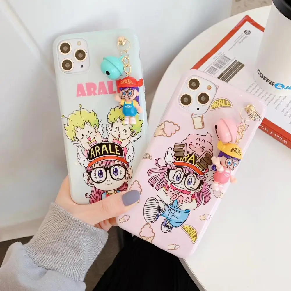 

10 шт./лот японский Arale мультяшный чехол для телефона iPhone11 XSMAX 78PLUS SE2020 мягкий чехол XR imd Тонкий чехол Полная защита корпуса