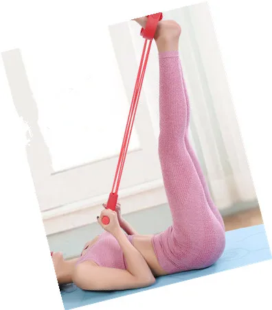 

160pcs Sit-up assistor weight loss stovepipe four-tube pull resistance yoga pedal pull device