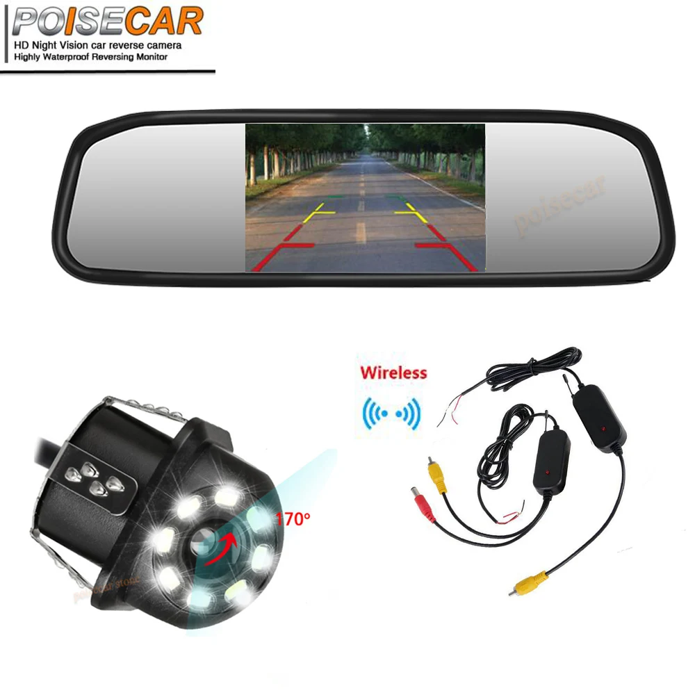 

4.3 Inch TFT LCD 800x480 Car Rearview Mirror Monitor Car Rear View Reverse Camera Priority