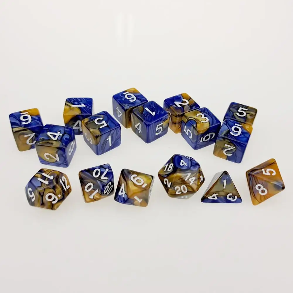 Rollooo Dice 7 шт./компл. + 9 шт. D6 d8 d10 d % d12 d20 | Спорт и развлечения