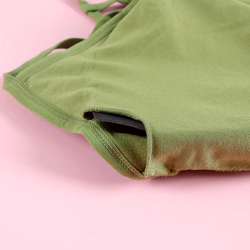 

SALSPOR Female Sport Bra Wireless Underwear Beautiful Back Breathable Push Up Padded Bralette Soft Women's Tank Top