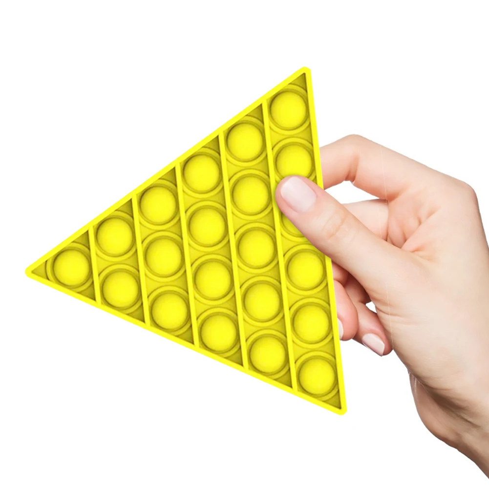 

Triangle Push Pop Bubble Sensory Toys Anti Anxiety Toy for Kids Adults Pack of 6 Pressure Reduction Fun Creative Gifts