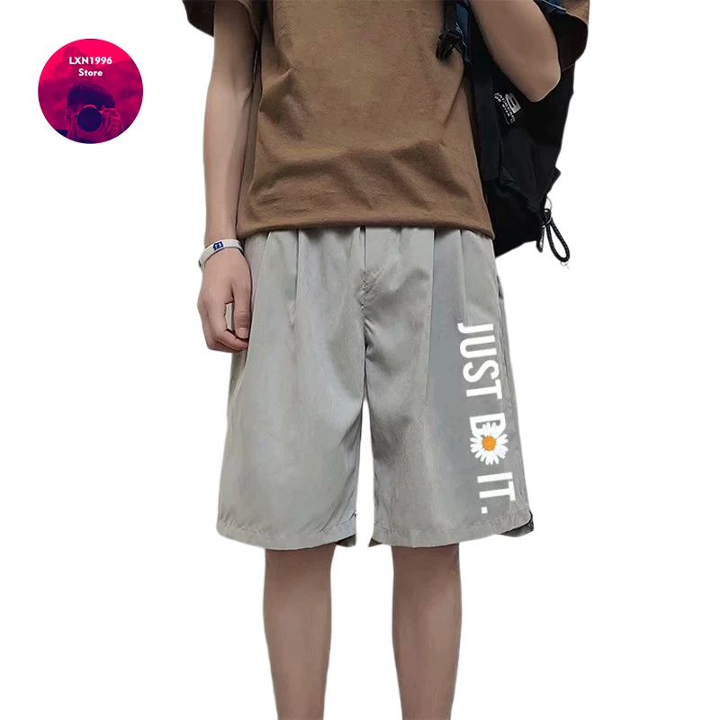 

Summer Men's Shorts 2021 New Japanese Fashion Streetwear Printed Flower Shorts Men Casual Elastic Waist Men Clothing