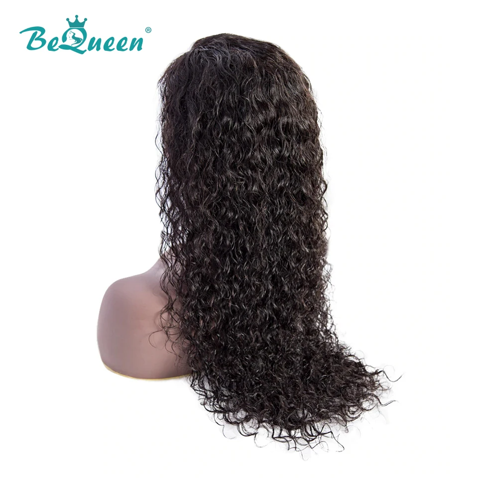 Парик BeQueen из натуральных волос на сетке спереди перуанские волнистые накладные