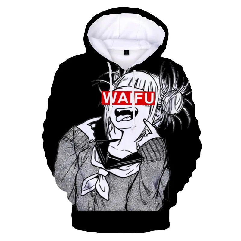 Boku No Hero Academy Bakugou толстовки с капюшоном для женщин и мужчин хип хоп с капюшоном Deku химико Тога 3D толстовки Harajuku пары одежда - Цвет: 8