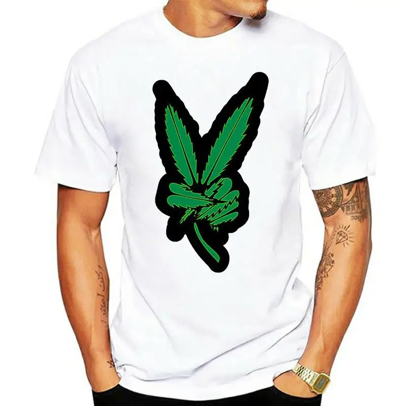 

Mens T shirt Peace Sign Weed Smokers Blunt Cool Rasta CT177