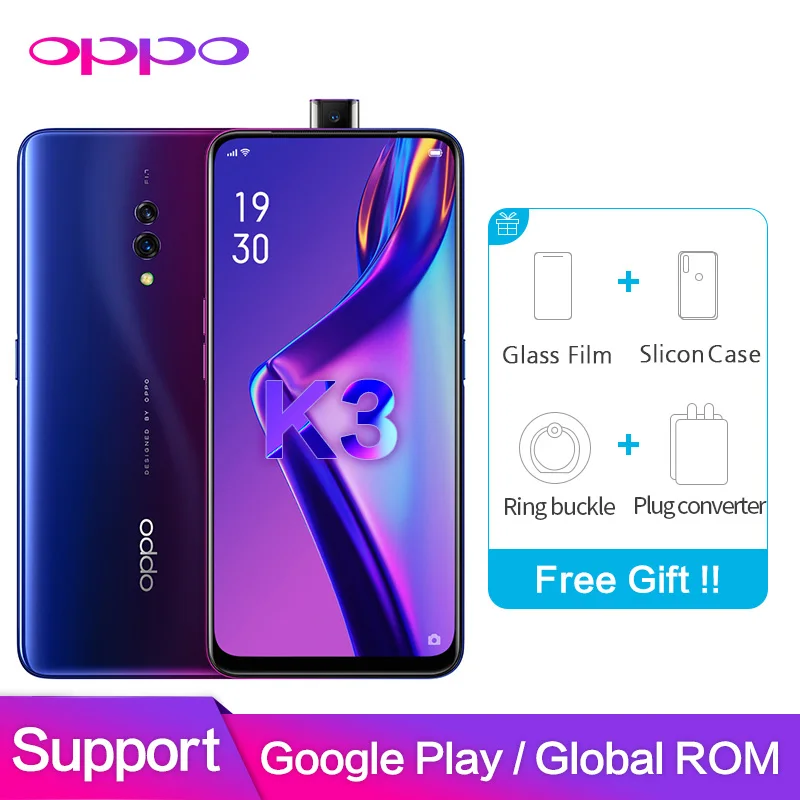 OPPO K3 Global rom Поддержка Google Play 6 ГБ 128 16 МП камеры 1080P 5 &quotполный экран Snapdragon 710