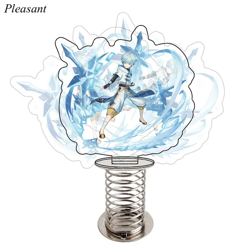 

New Product Launch Genshin Impact Acrylic 15CM Vertical Desktop Decoration Spring Swing Toy Game Peripheral